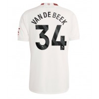 Dres Manchester United Donny van de Beek #34 Tretina 2023-24 Krátky Rukáv
